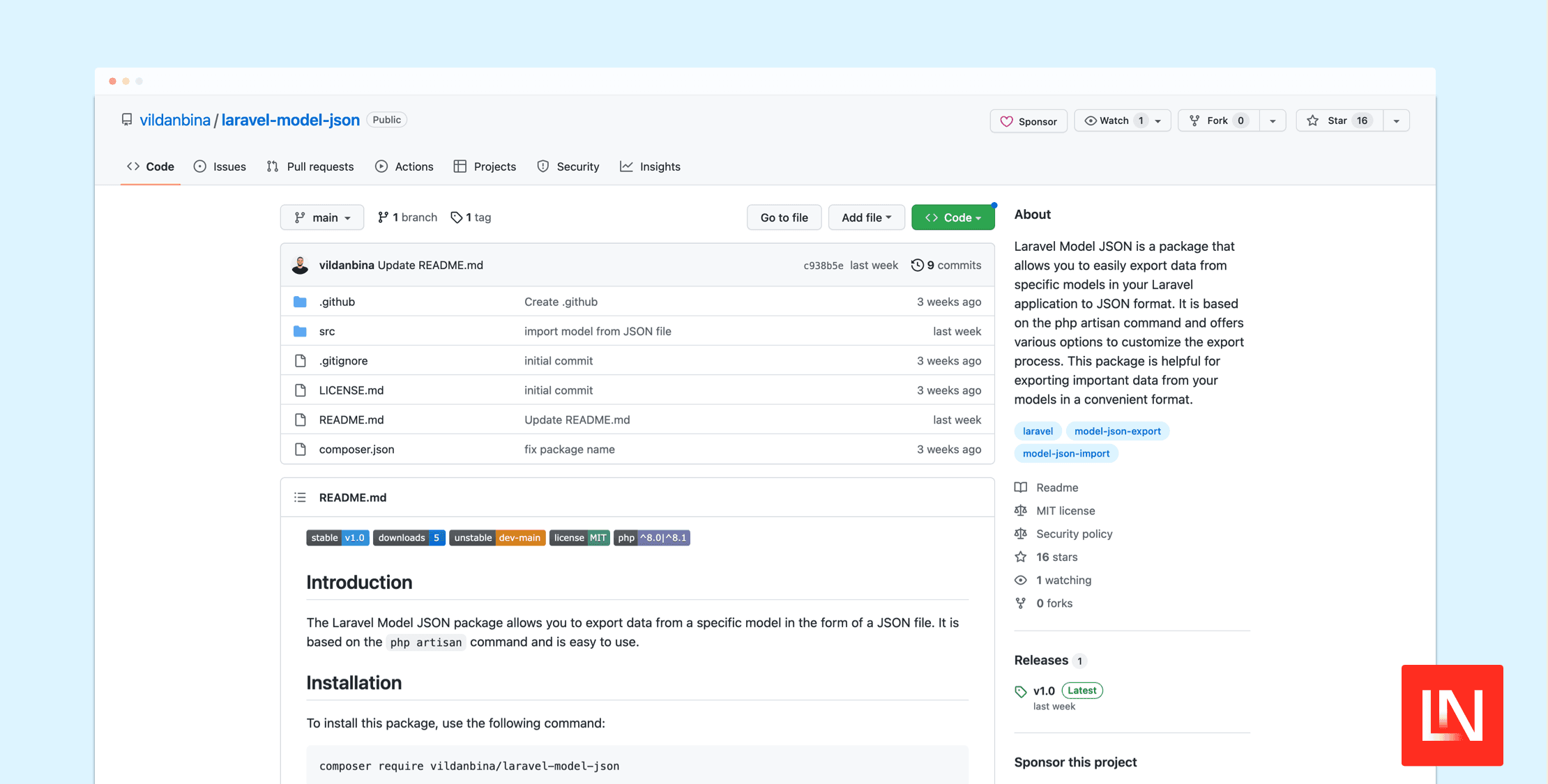 Export Eloquent Models to JSON Files