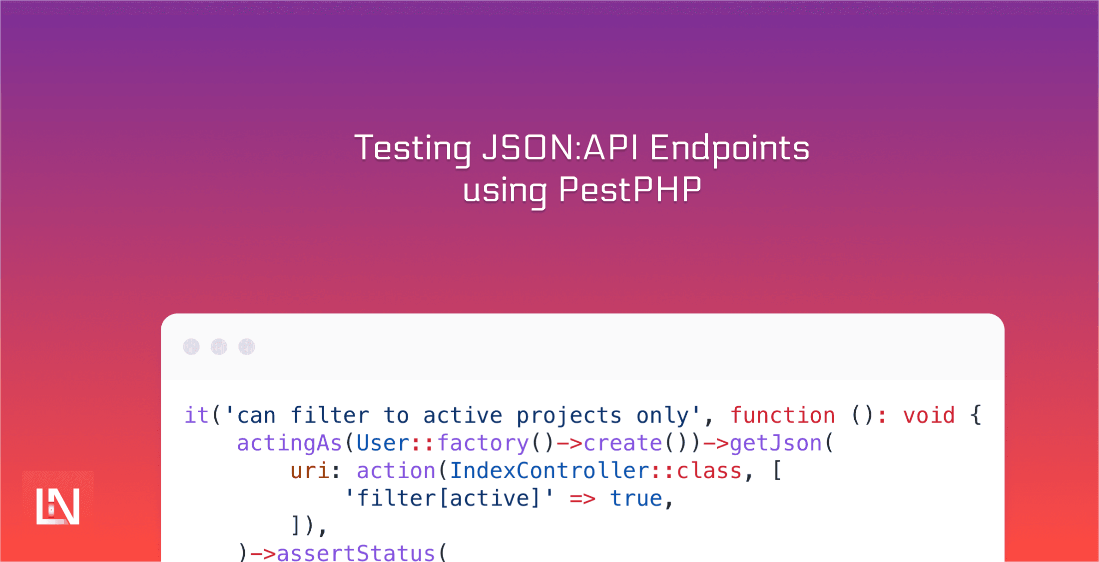 Testing JSON:API Endpoints with PestPHP