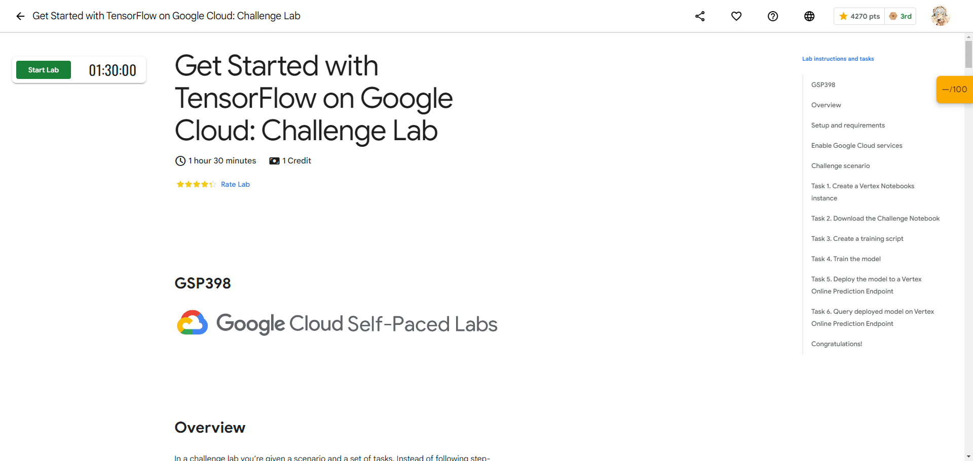 Get Started with TensorFlow on Google Cloud: Challenge Lab