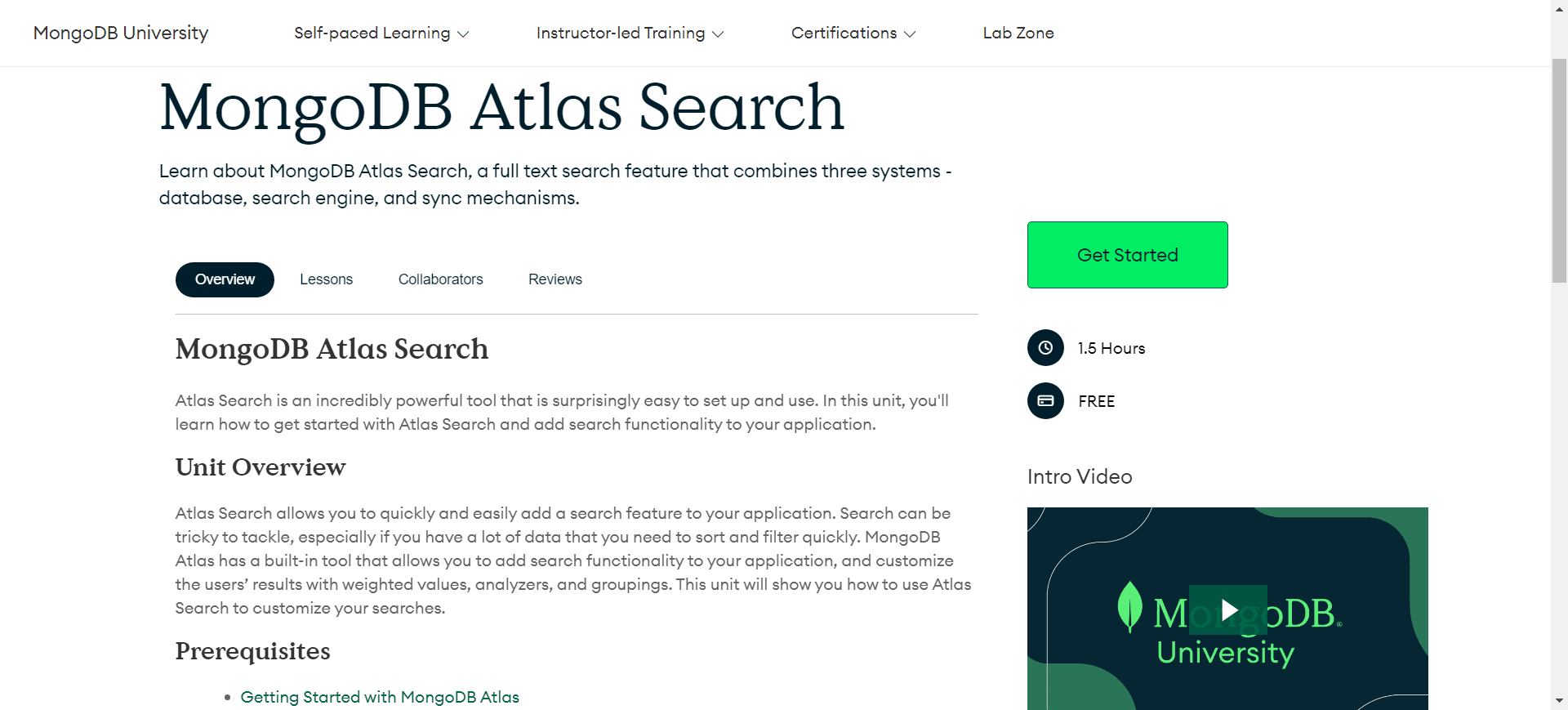 MongoDB Atlas Search