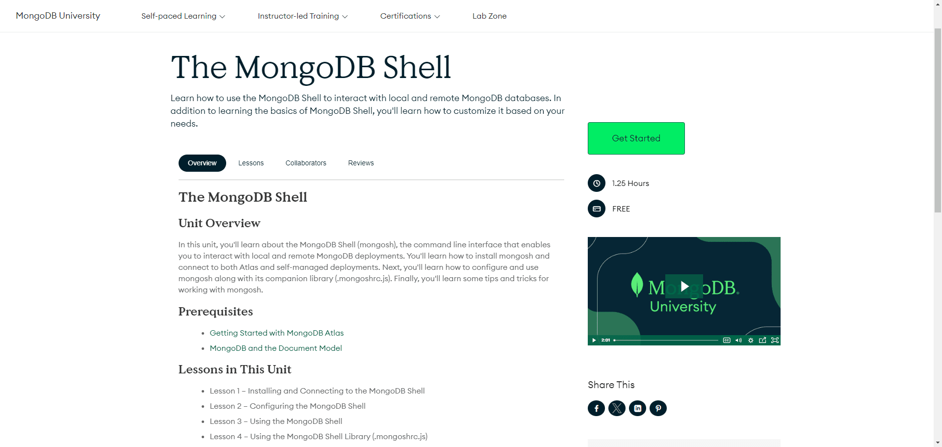 The MongoDB Shell