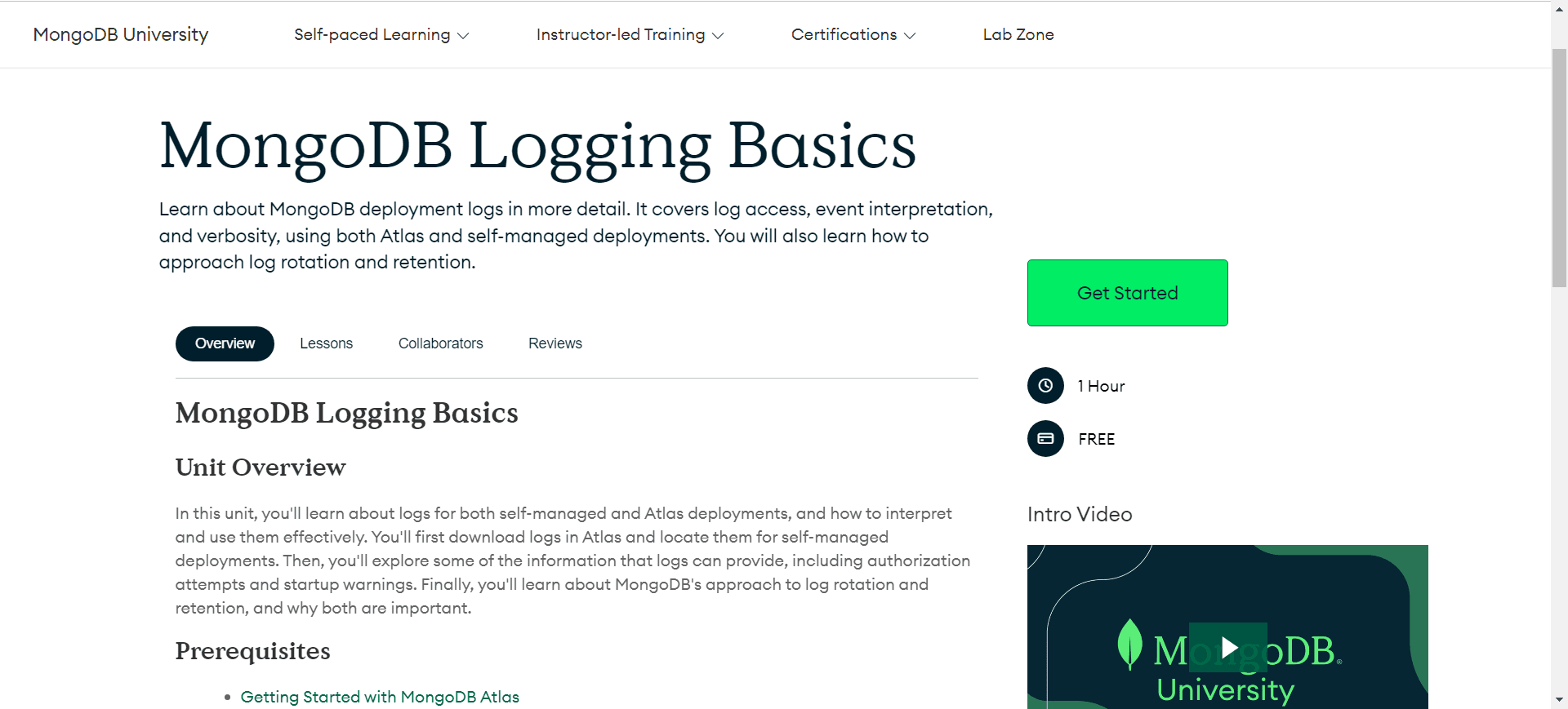 MongoDB Logging Basics