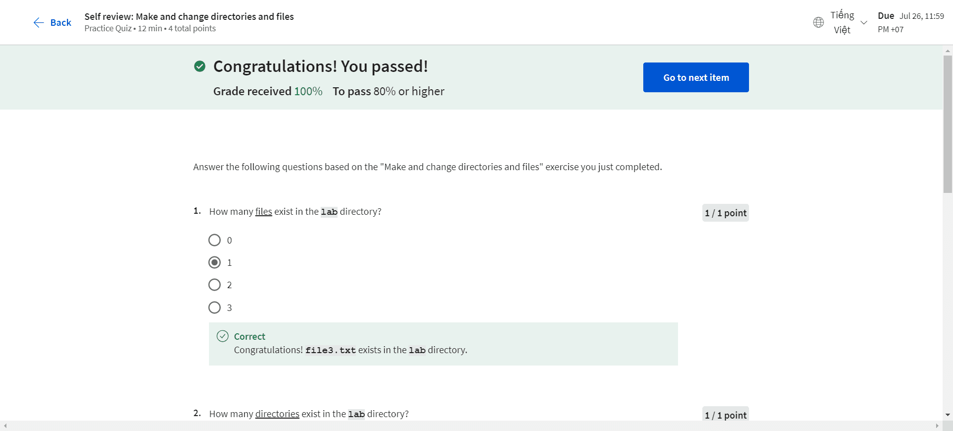 Self review: Make and change directories and files