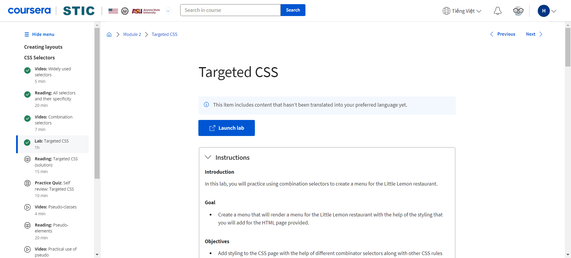 Targeted CSS