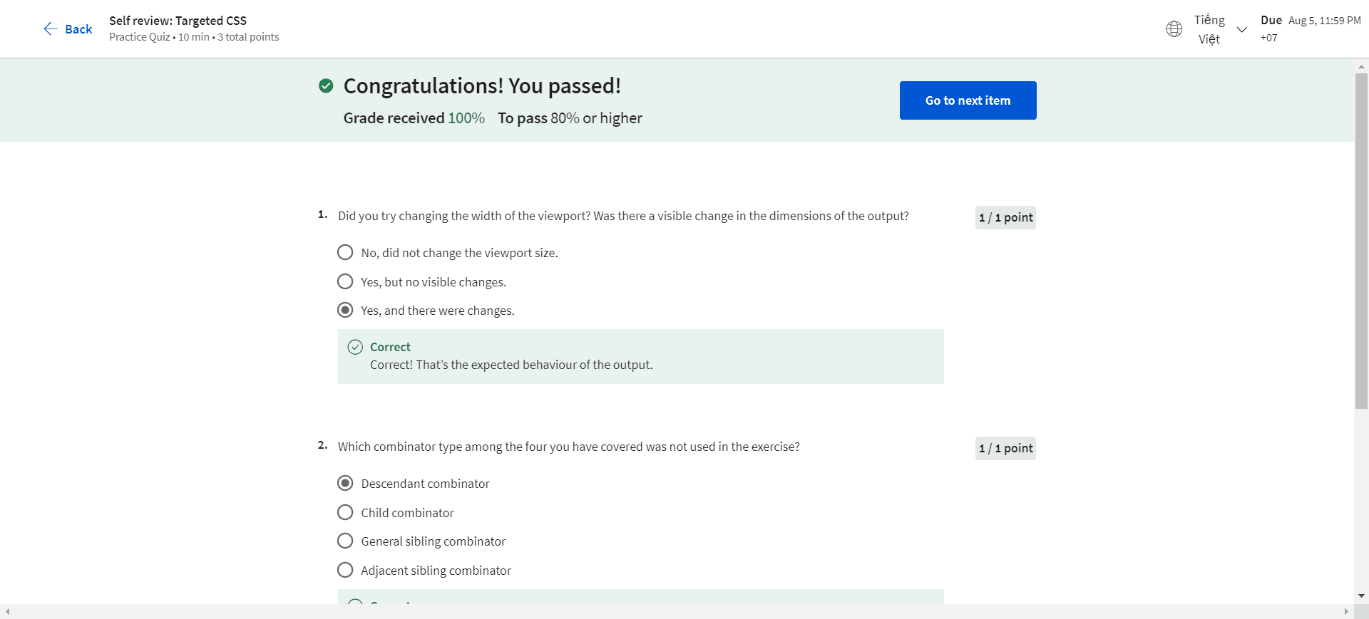 Self-review: Targeted CSS