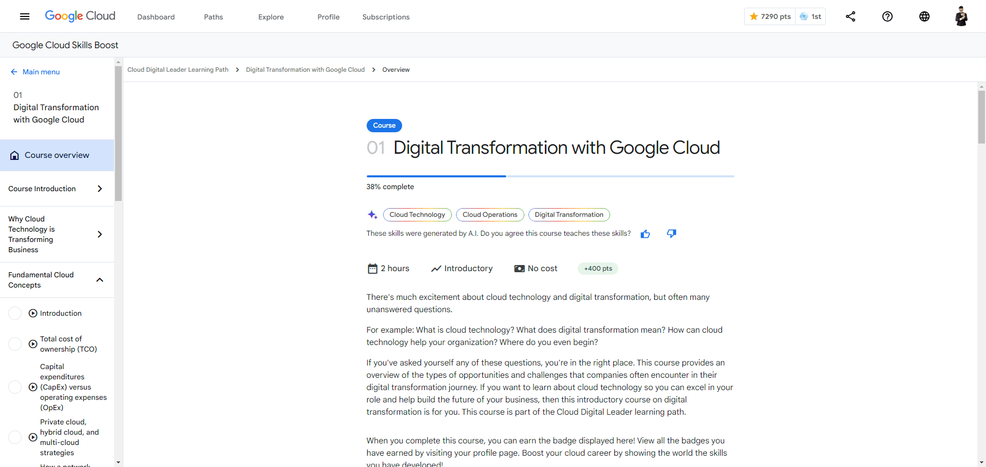 Digital Transformation with Google Cloud