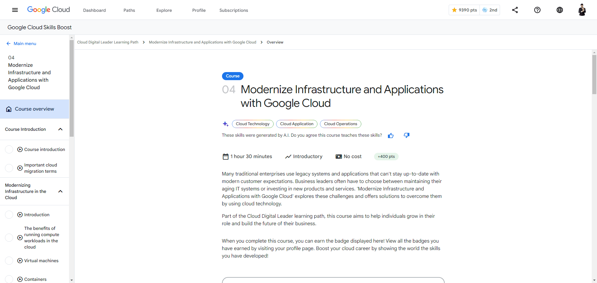 Modernize Infrastructure and Applications with Google Cloud