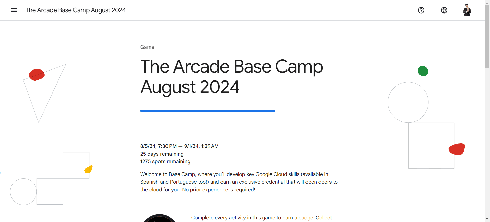 The Arcade Base Camp August 2024
