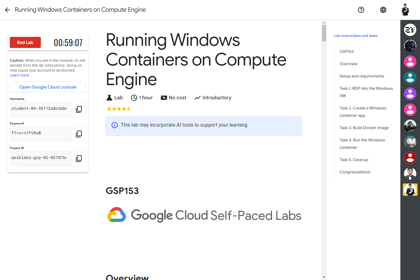 Running Windows Containers on Compute Engine - GSP153