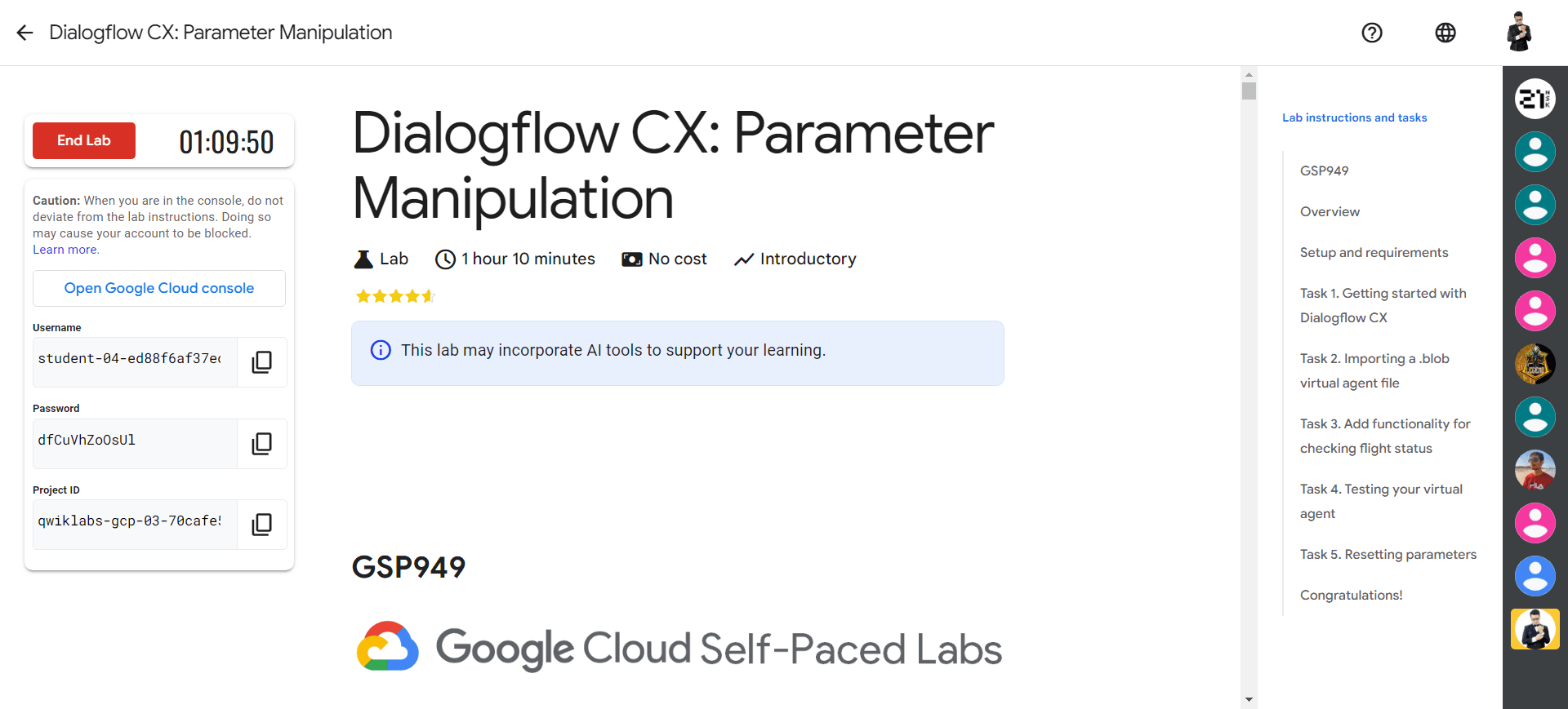 Dialogflow CX: Parameter Manipulation - GSP949