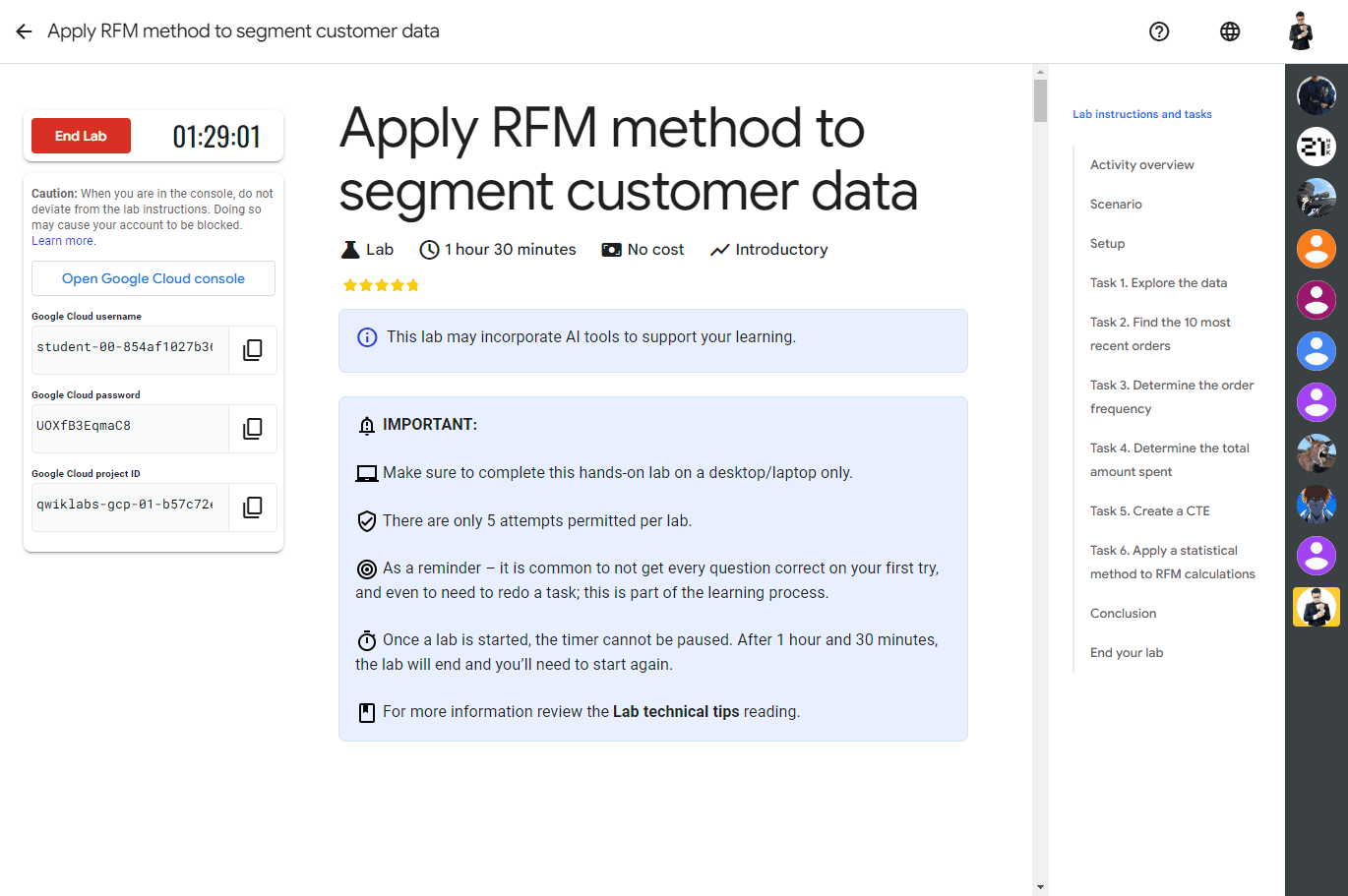 Apply RFM method to segment customer data