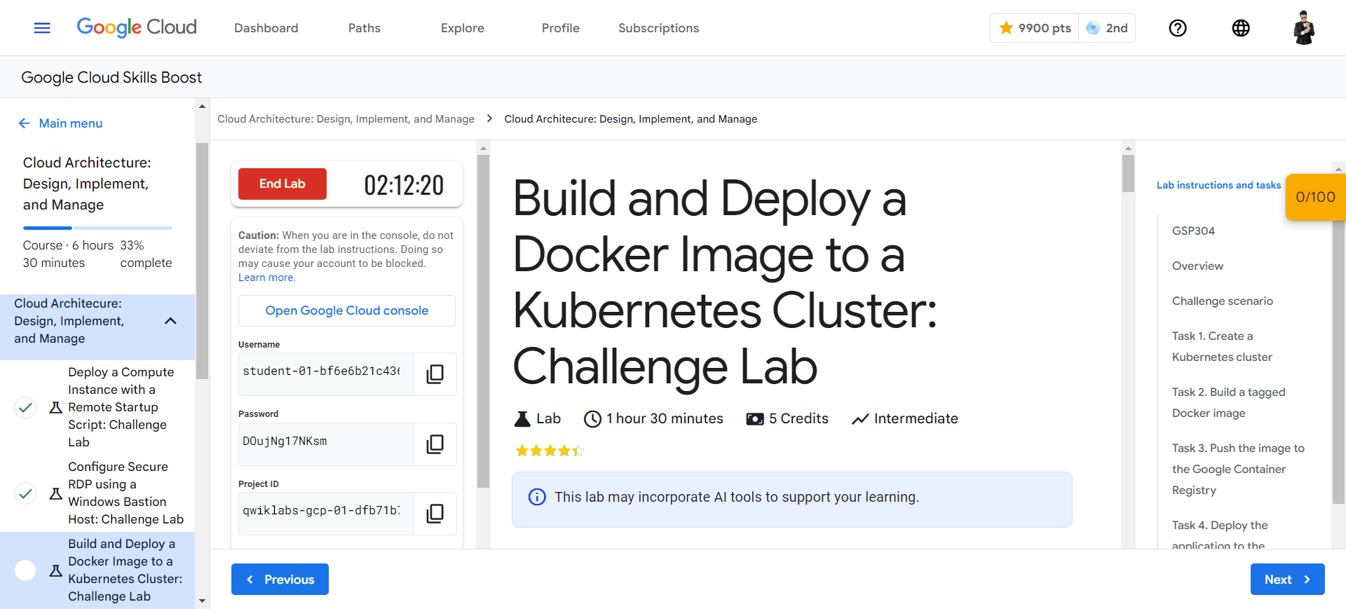 Build and Deploy a Docker Image to a Kubernetes Cluster: Challenge Lab - GSP304