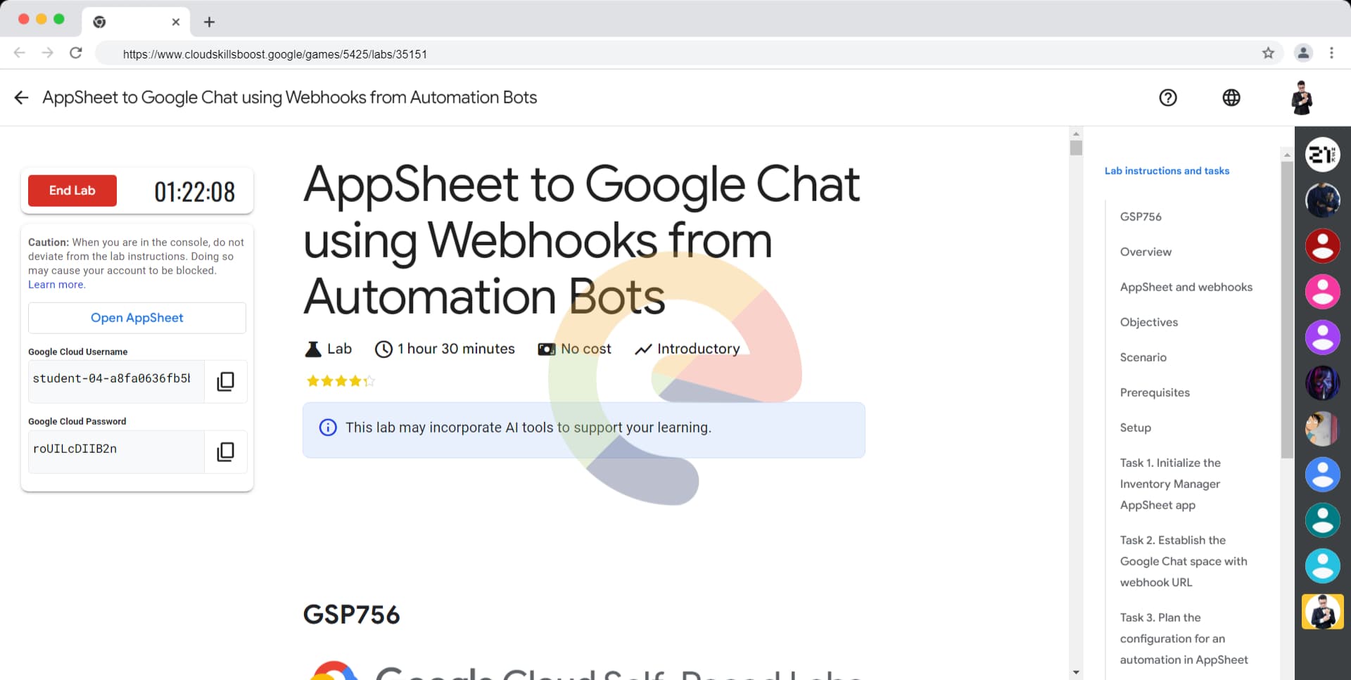 AppSheet to Google Chat using Webhooks from Automation Bots - GSP756