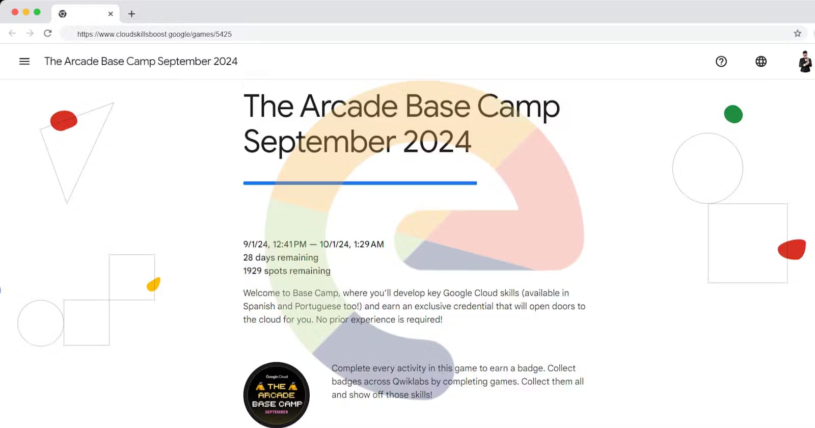 The Arcade Base Camp September 2024 (Solution)