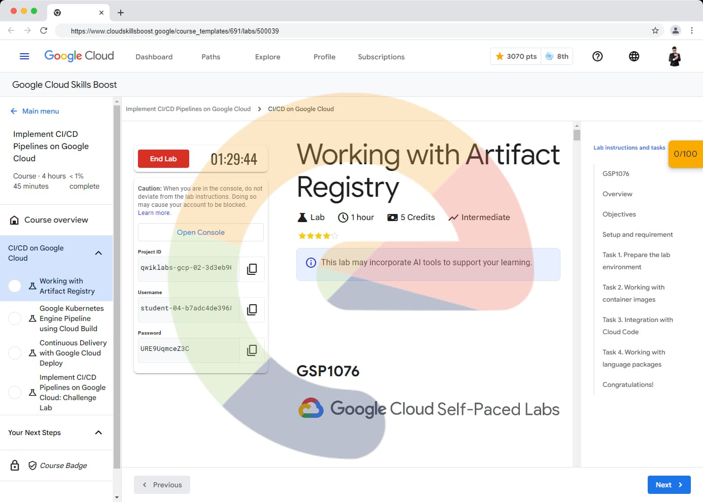 Working with Artifact Registry - GSP1076