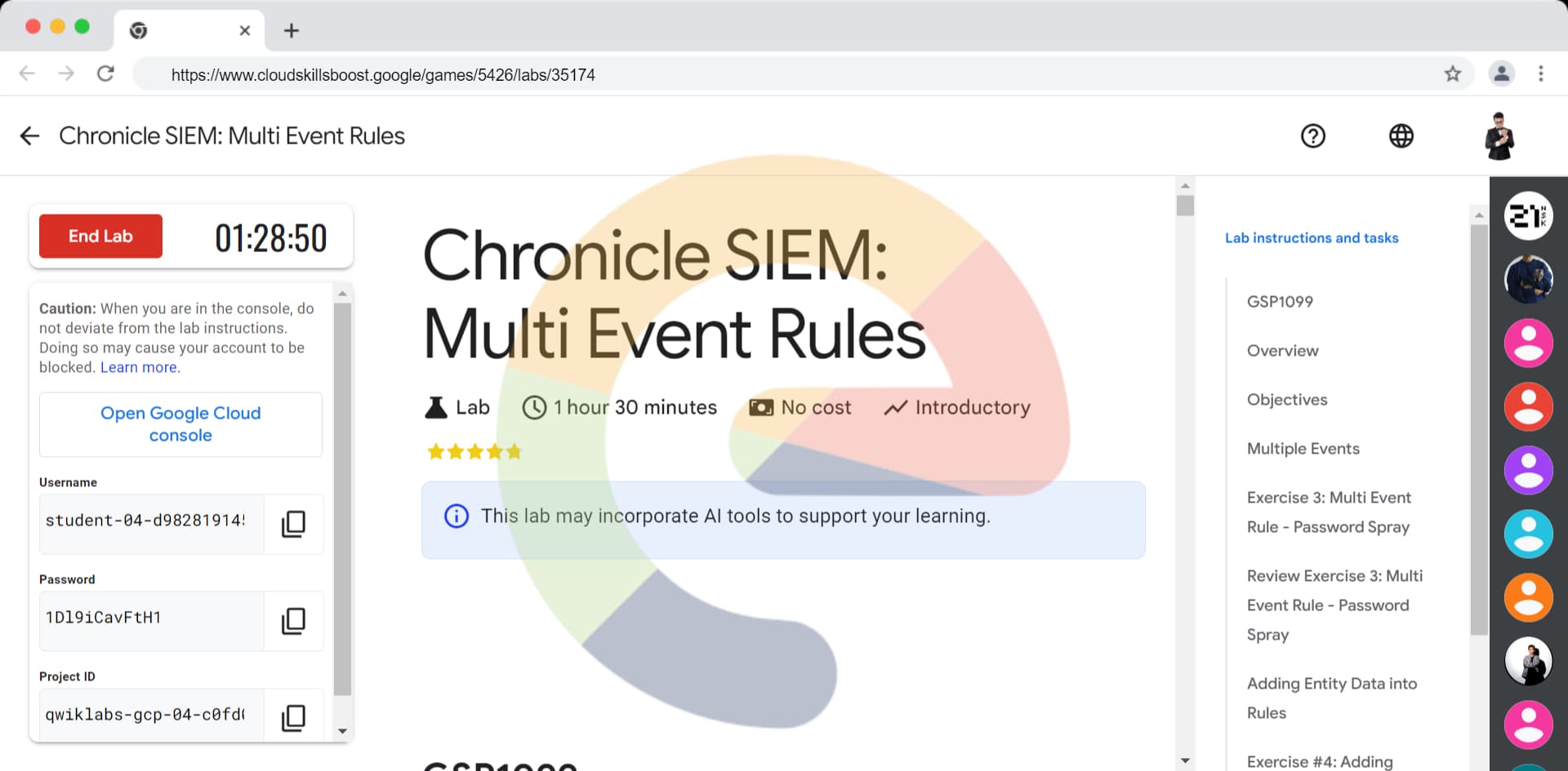 Chronicle SIEM: Multi Event Rules - GSP1099