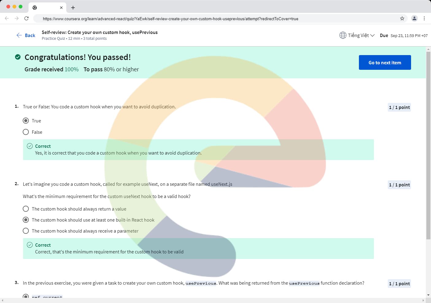 Self-review: Create your own custom hook, usePrevious - Advanced React