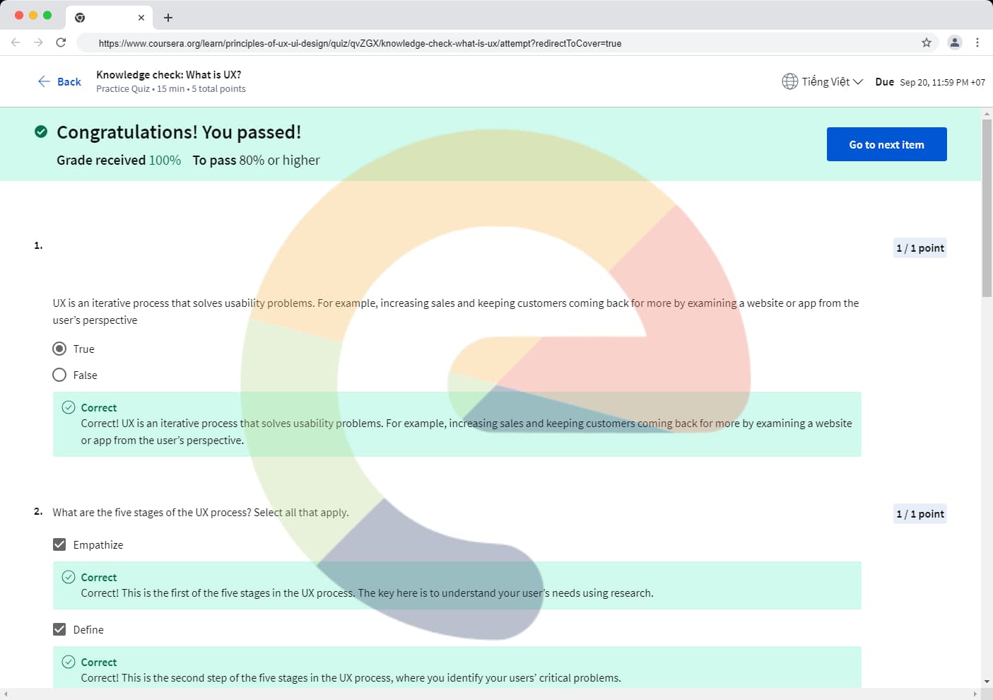 Knowledge check: What is UX?