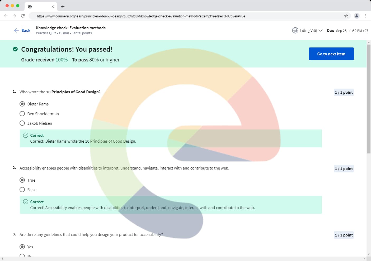 Knowledge check: Evaluation methods - UI/UX