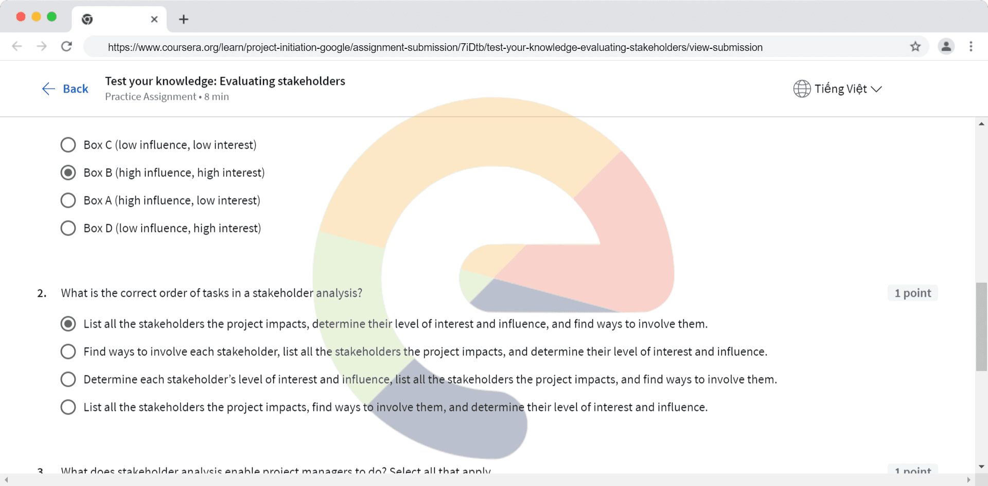 Test your knowledge: Evaluating stakeholders