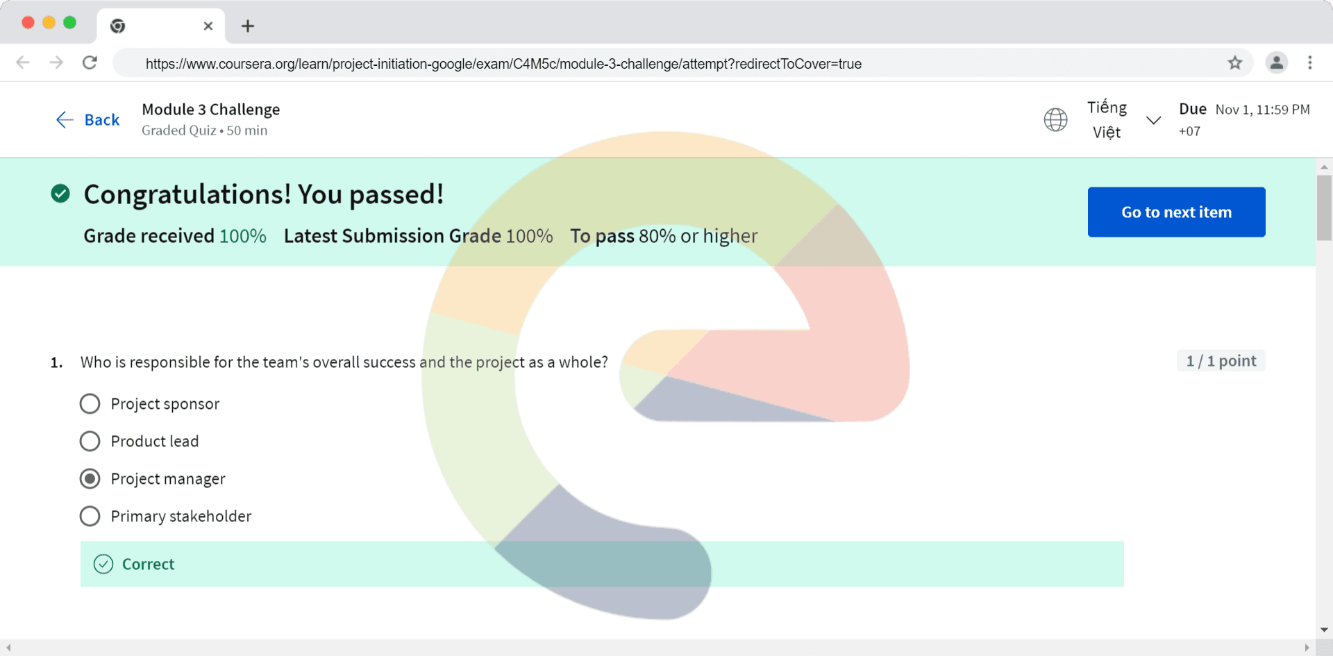 Project Initiation: Starting a Successful Project - Module 3 Challenge