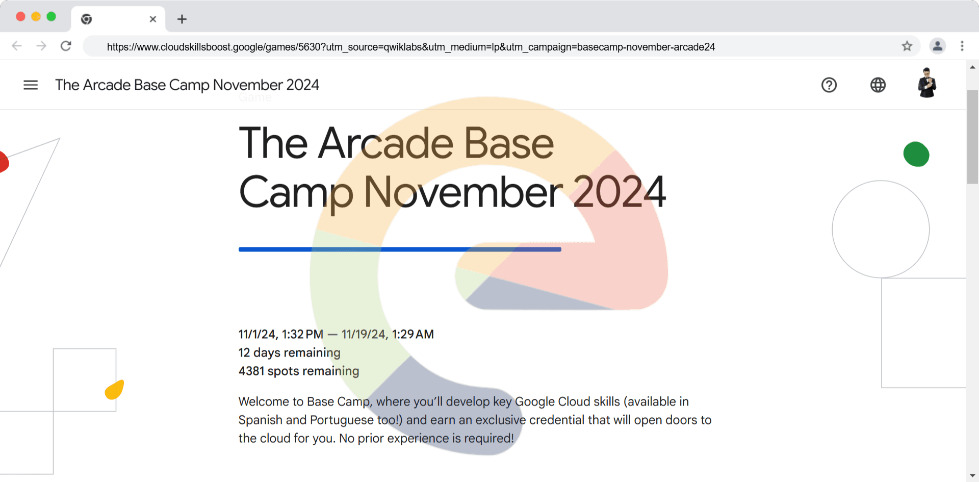 The Arcade Base Camp November 2024