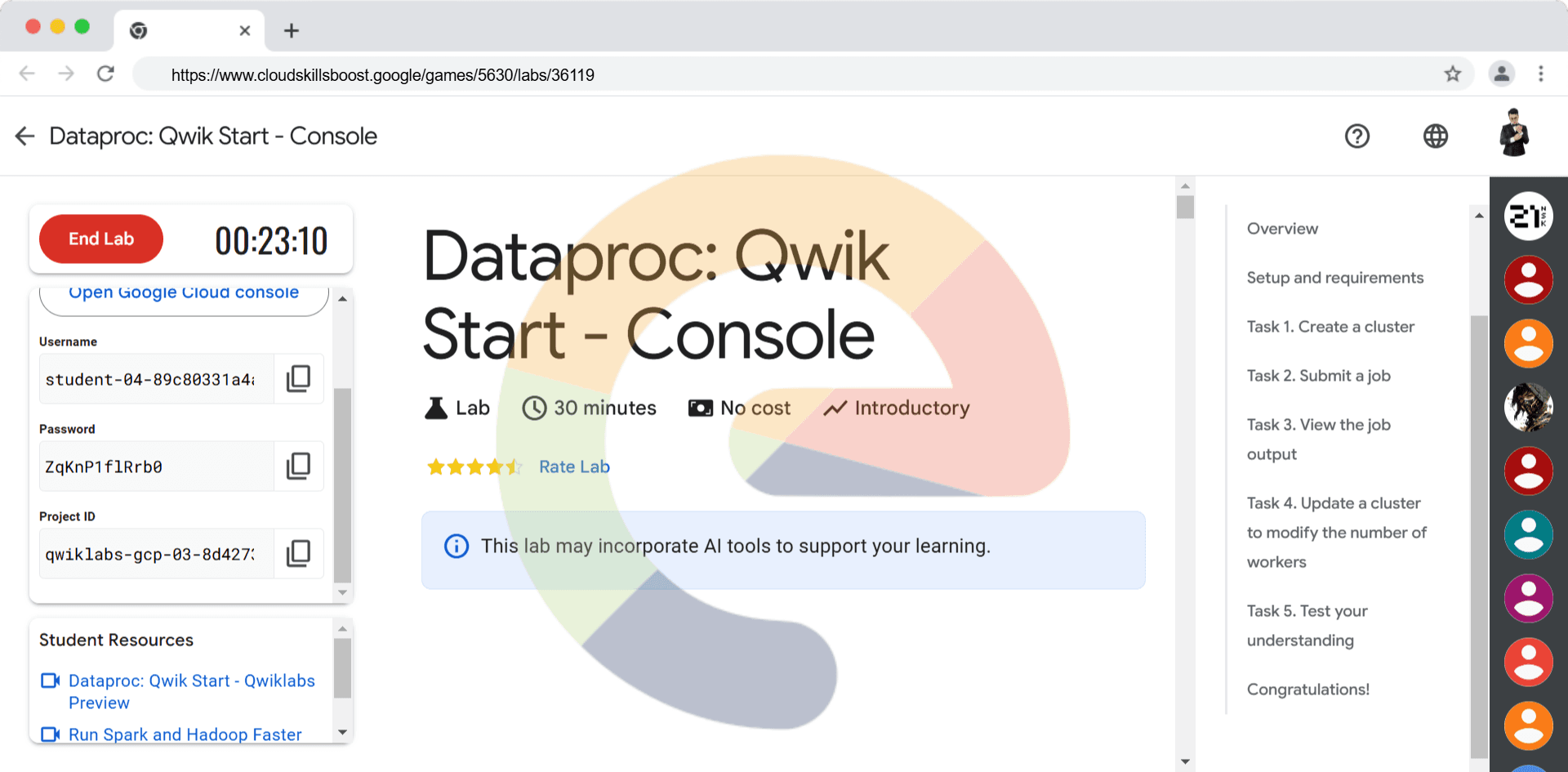 Dataproc: Qwik Start - Console - GSP103 (Solution 2024)