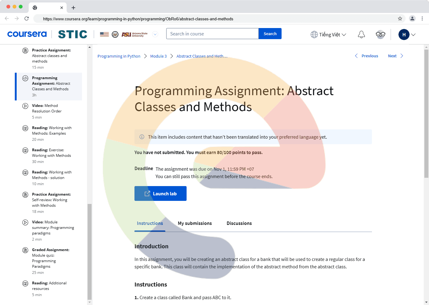 Programming Assignment: Abstract Classes and Methods - Module 3
