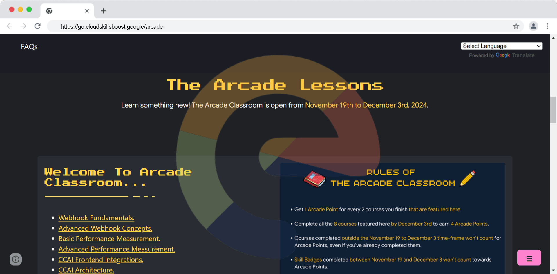 The Arcade Lessons (2024)