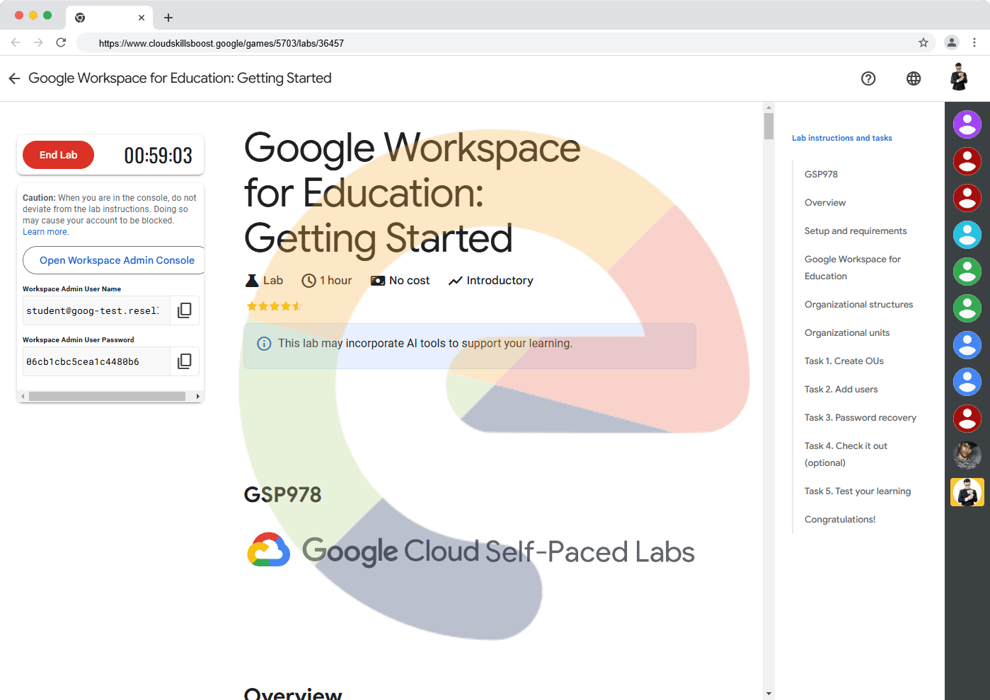 Google Workspace for Education: Getting Started - GSP978