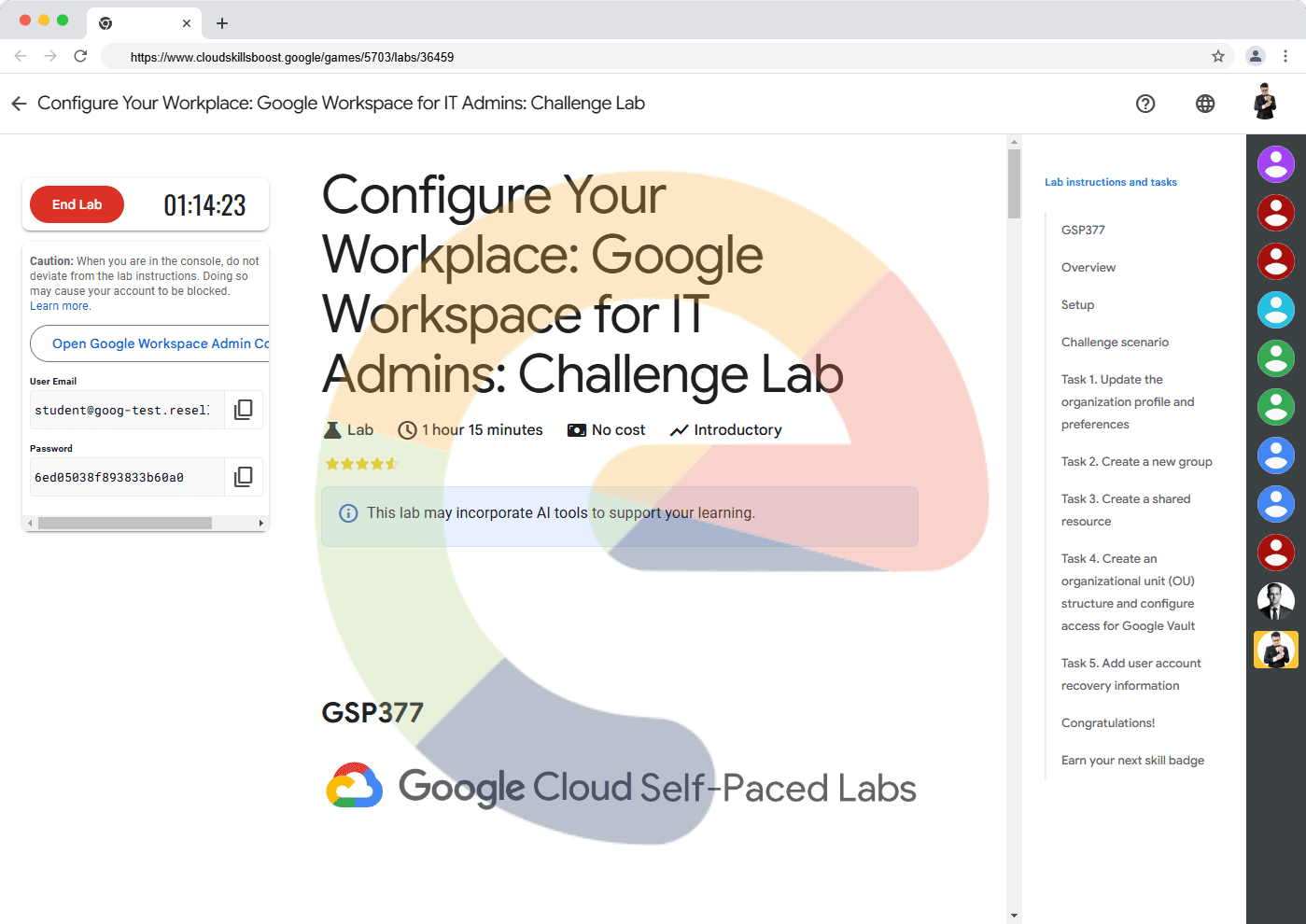 Configure Your Workplace: Google Workspace for IT Admins: Challenge Lab - GSP377