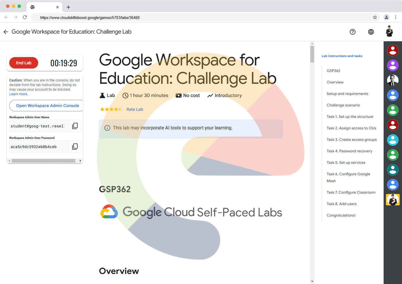 Google Workspace for Education: Challenge Lab - GSP362