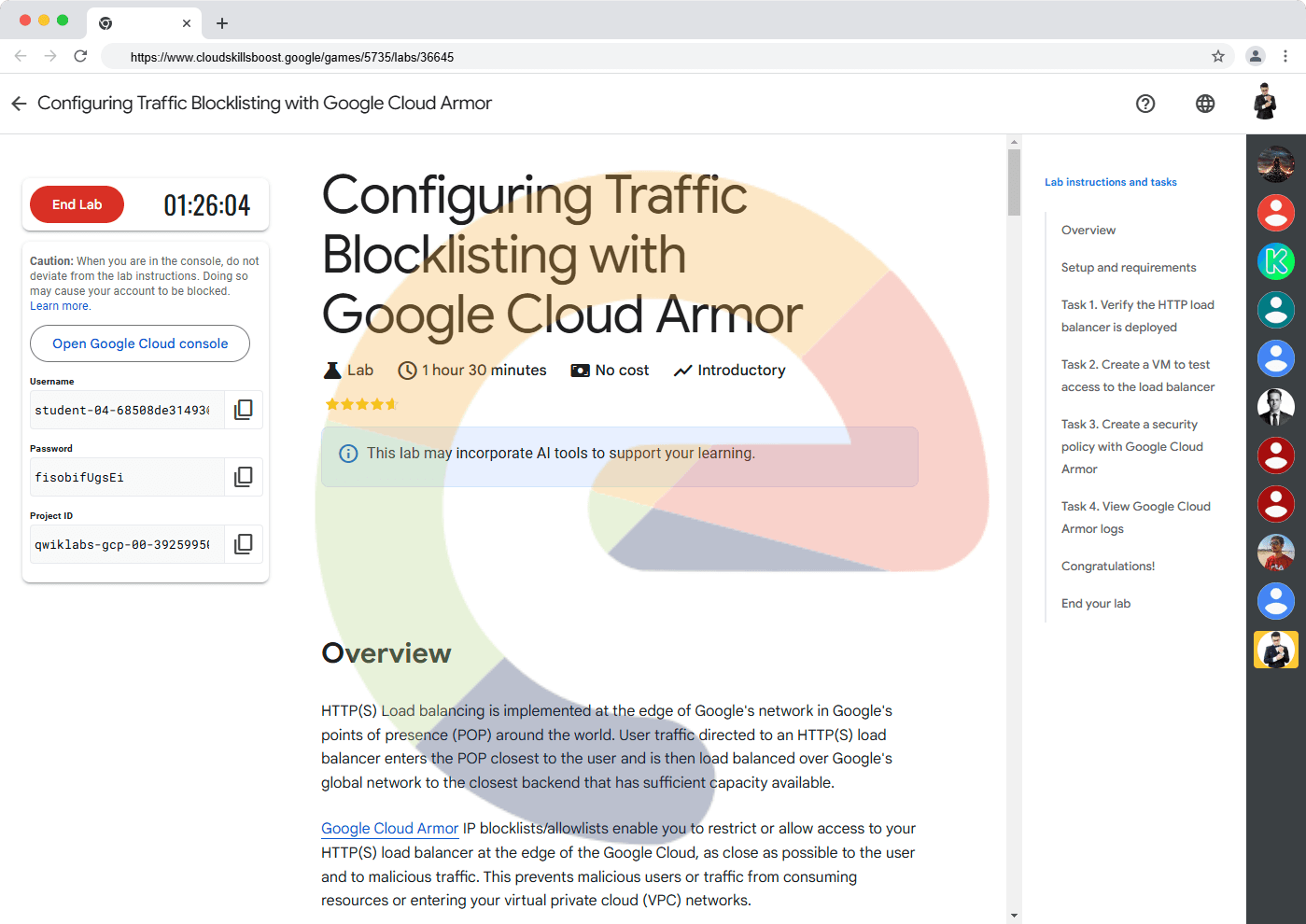 Configuring Traffic Blocklisting with Google Cloud Armor