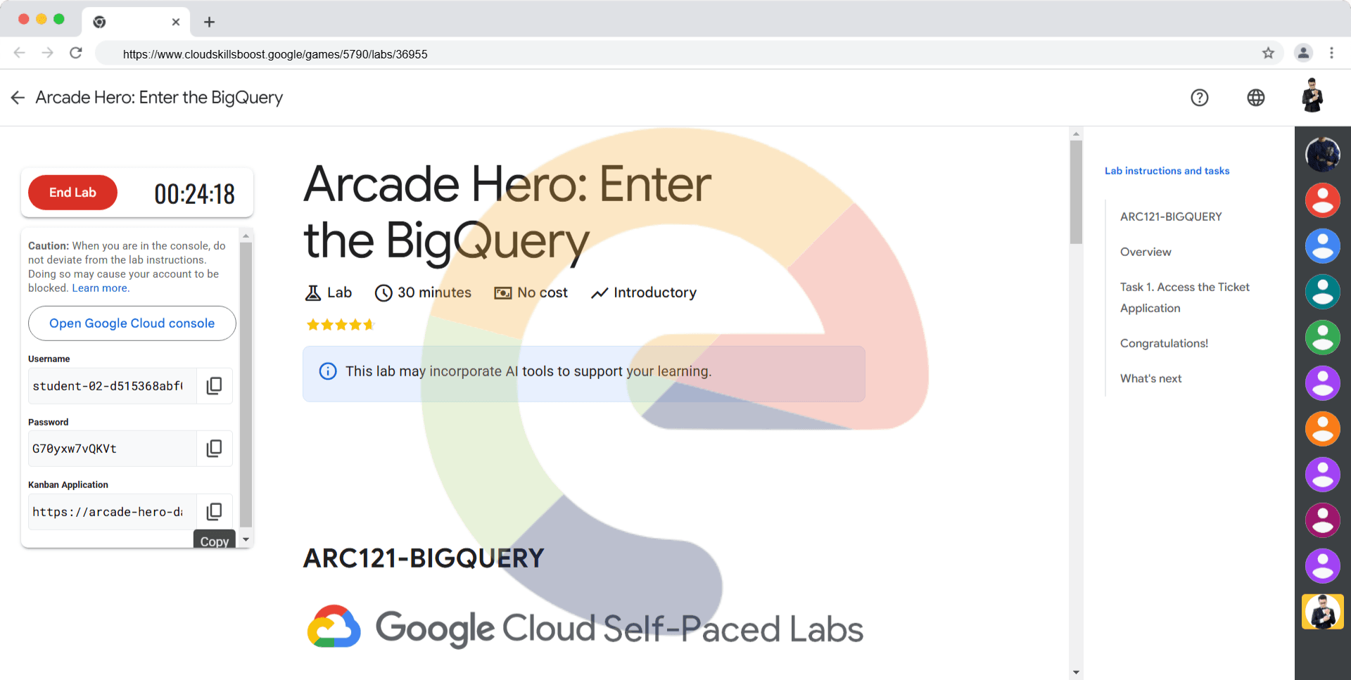 Arcade Hero: Enter the BigQuery - ARC121-BIGQUERY