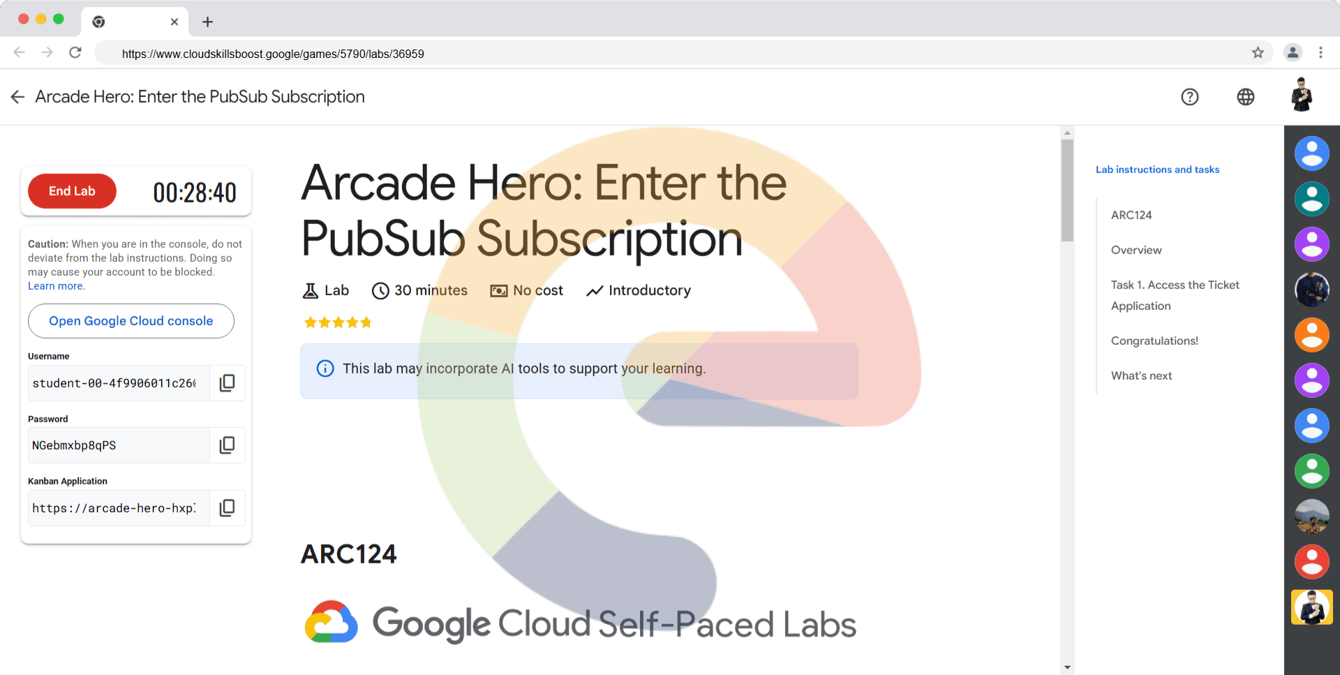 Arcade Hero: Enter the PubSub Subscription - ARC124