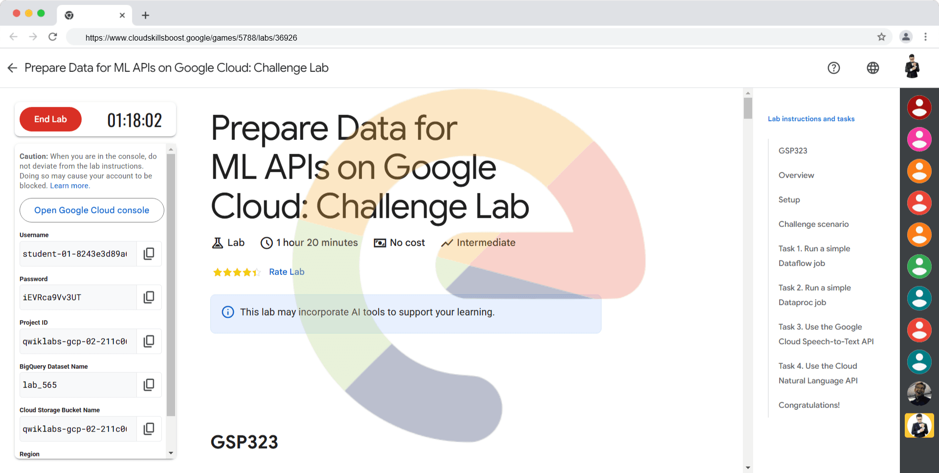 Prepare Data for ML APIs on Google Cloud: Challenge Lab - GSP323