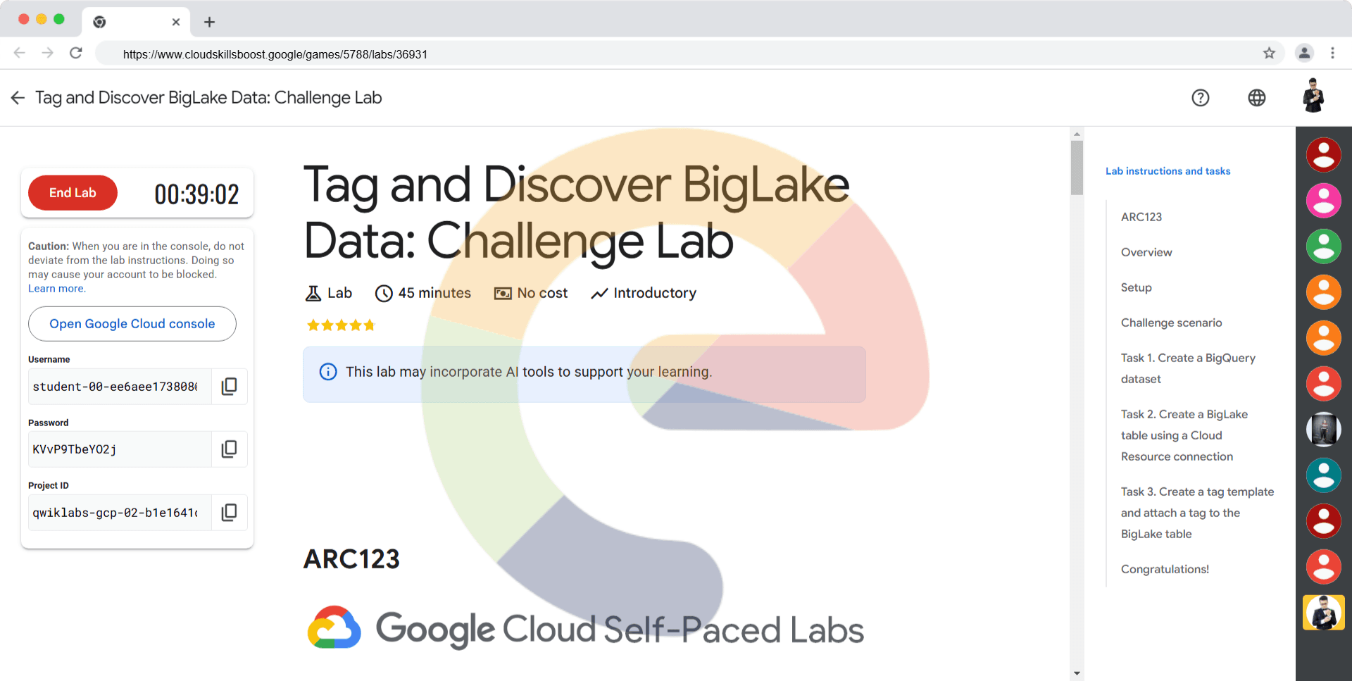 Tag and Discover BigLake Data: Challenge Lab - ARC123