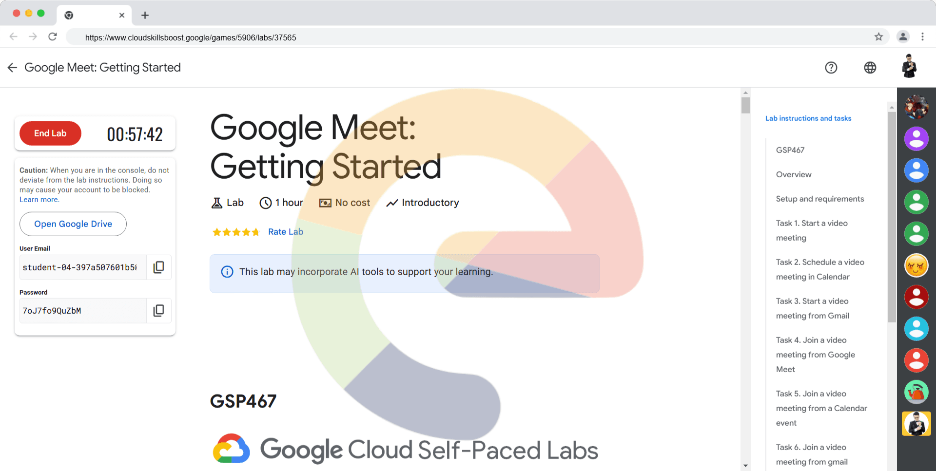 Google Meet: Getting Started - GSP467
