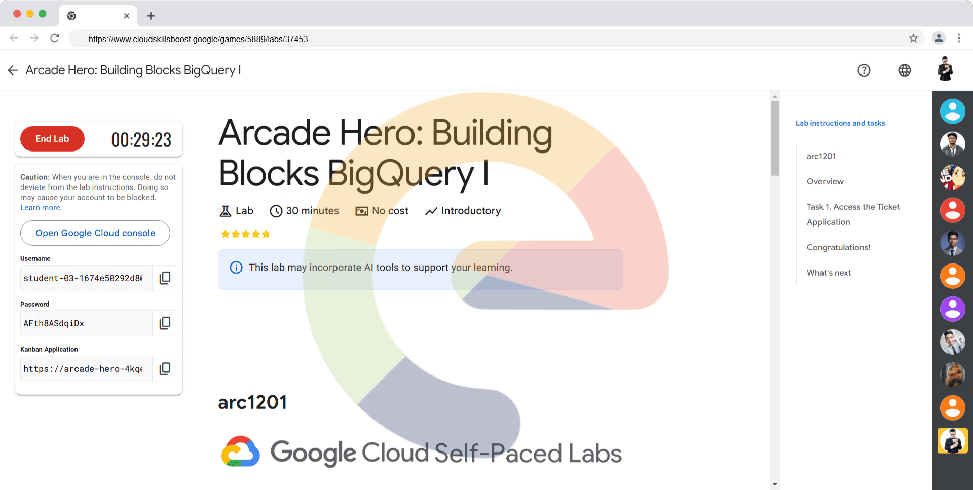 Arcade Hero: Building Blocks BigQuery I - ARC1201