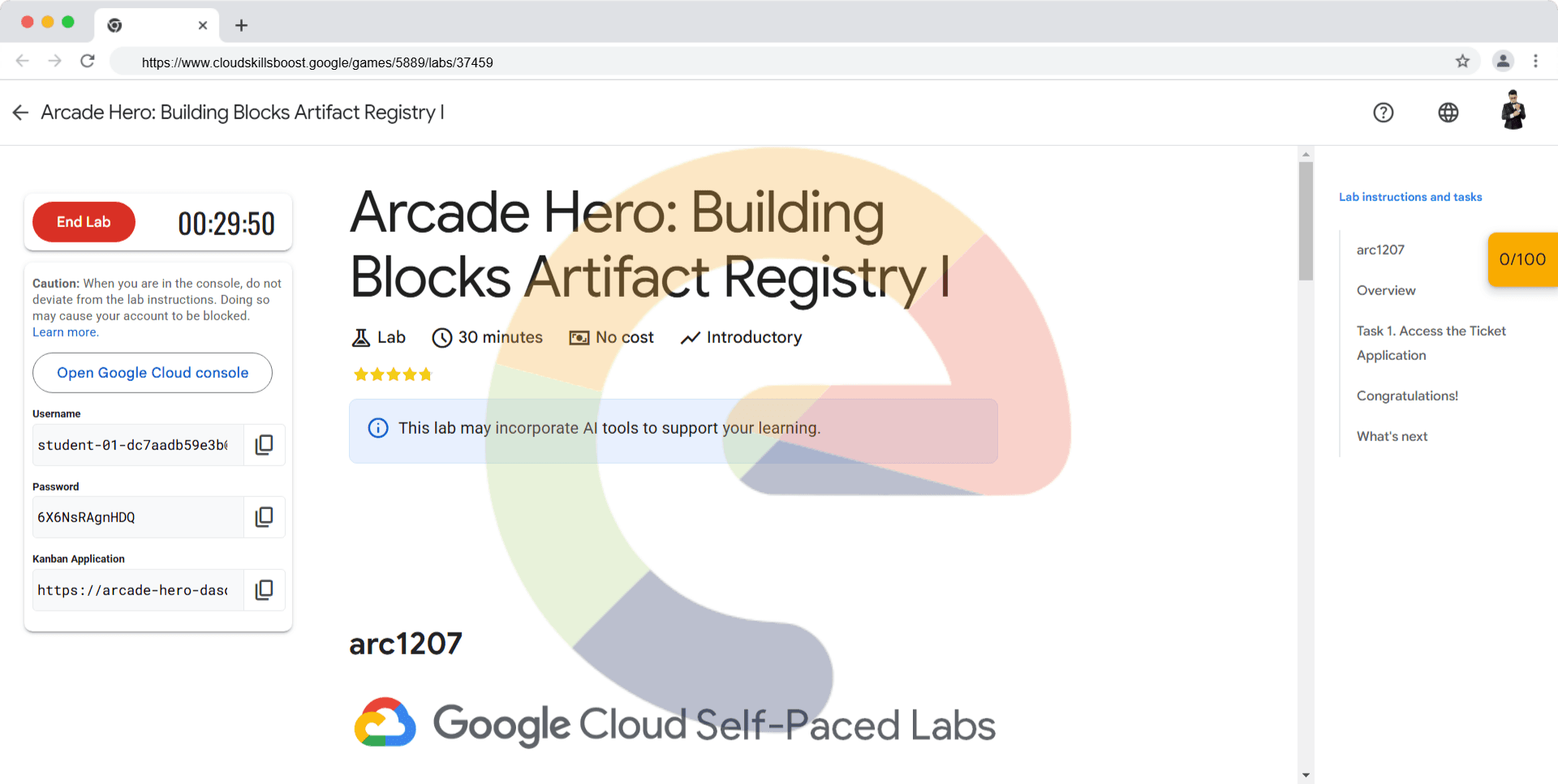 Arcade Hero: Building Blocks Artifact Registry I - ARC1207