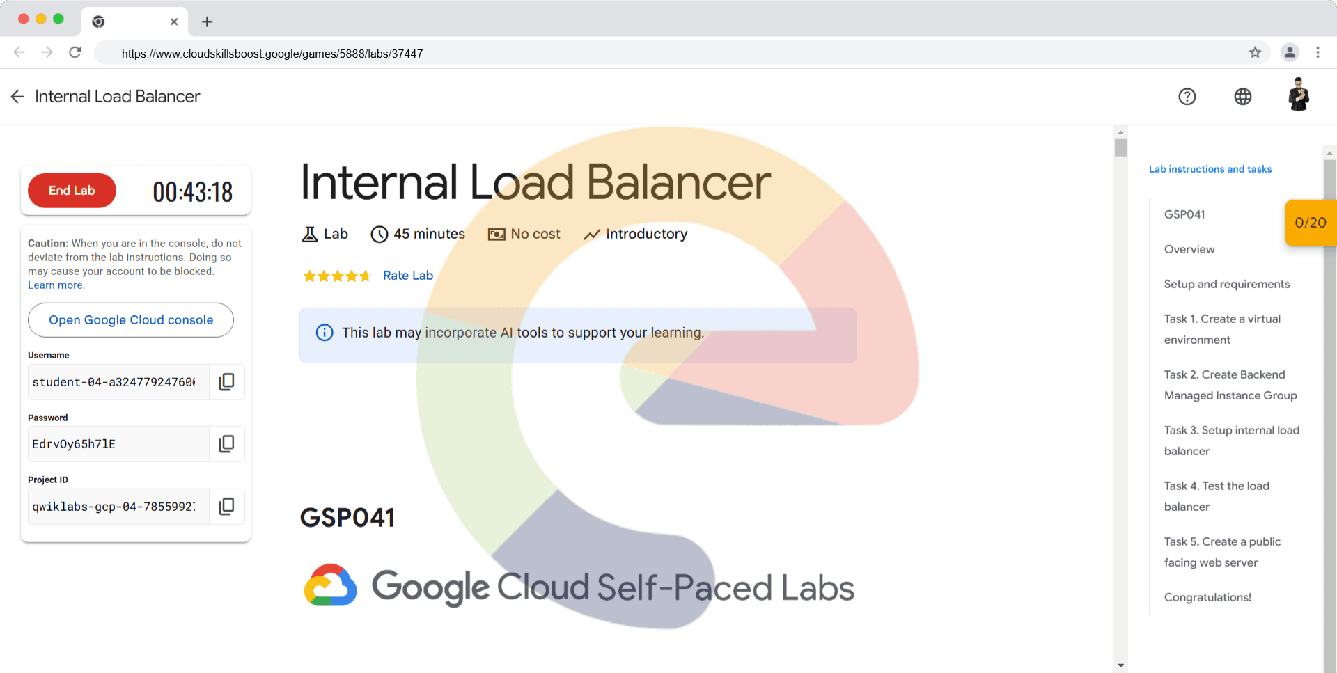 Internal Load Balancer - GSP041