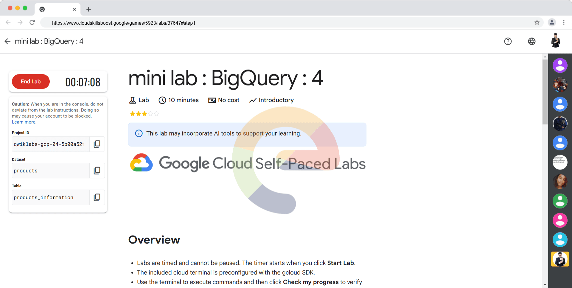 mini lab : BigQuery : 4 (Solution)
