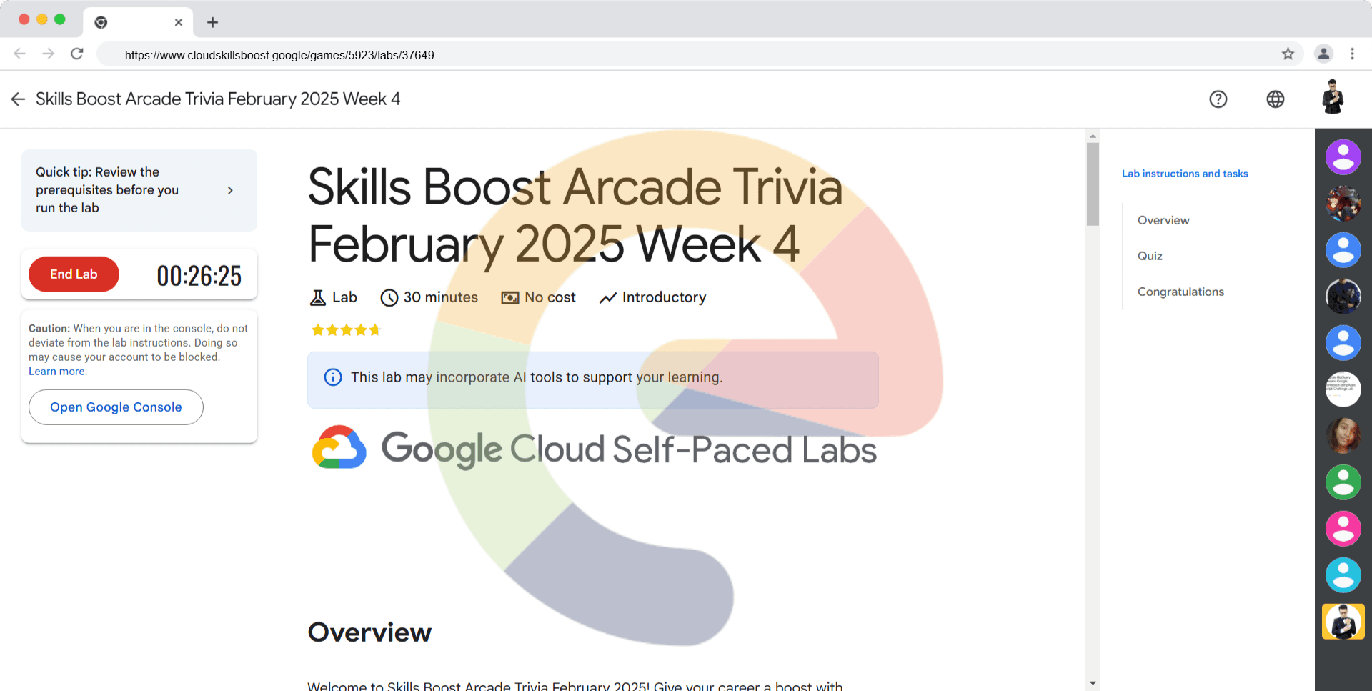 Skills Boost Arcade Trivia February 2025 Week 4 (Solution)