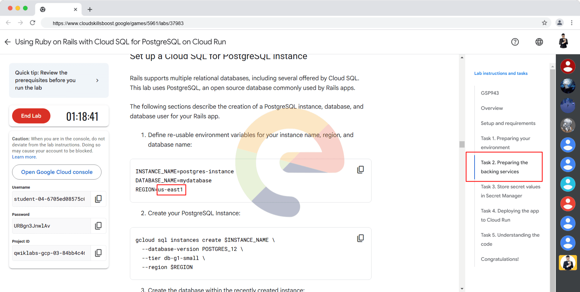 Using Ruby on Rails with Cloud SQL for PostgreSQL on Cloud Run - GSP943