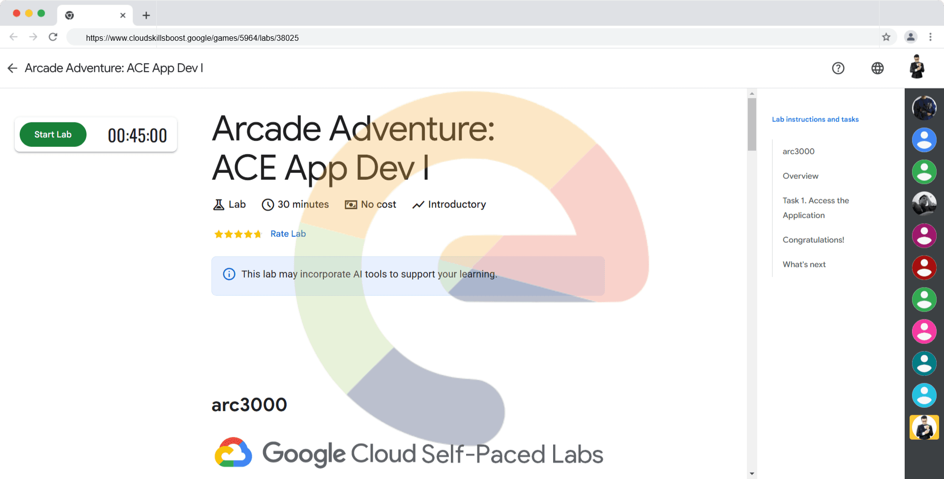 Arcade Adventure: ACE App Dev I - arc3000