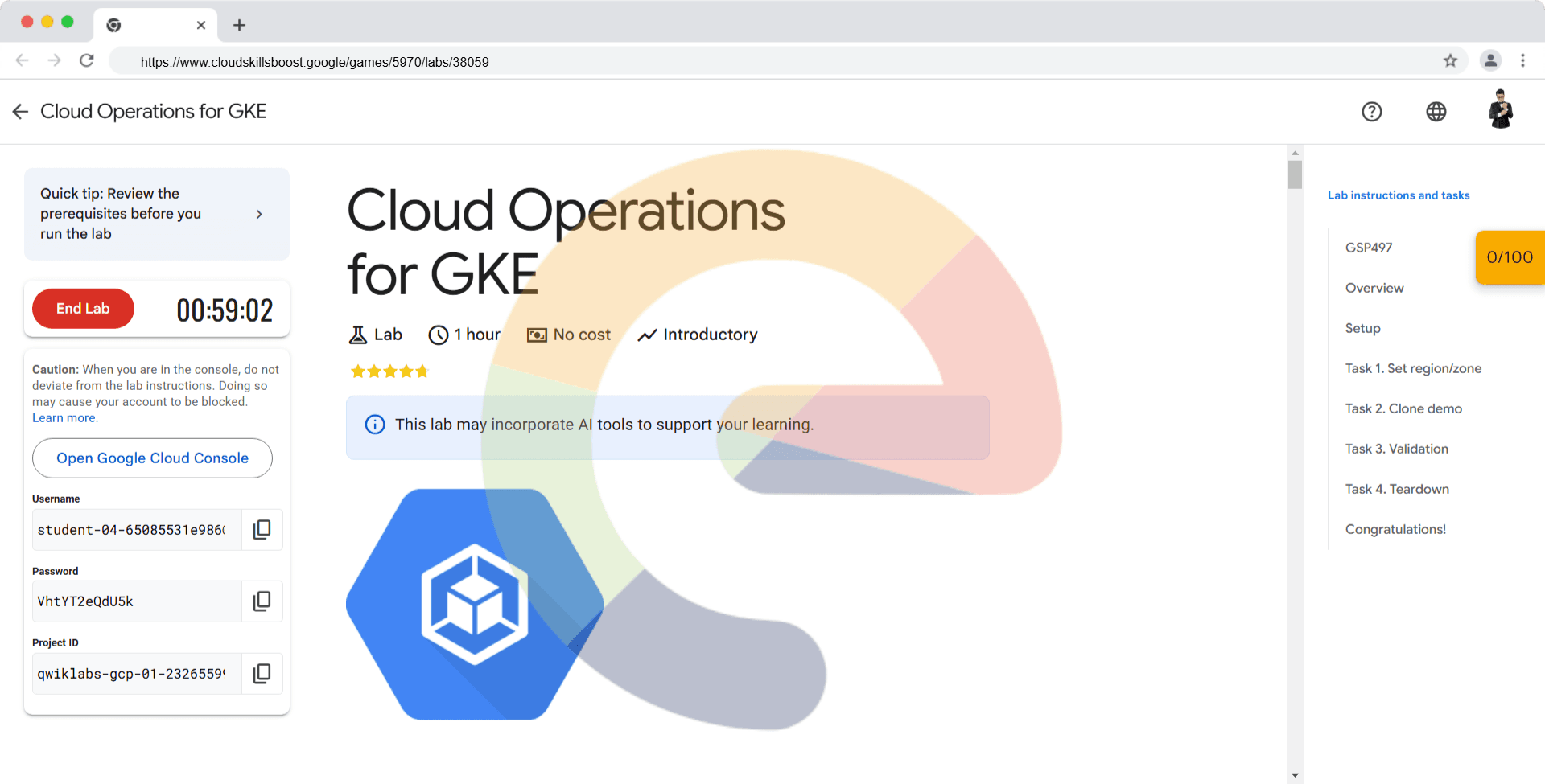 Cloud Operations for GKE - GSP497