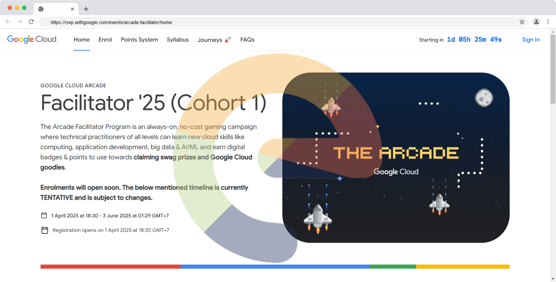 Google Cloud Arcade Facilitator '25 (Cohort 1)
