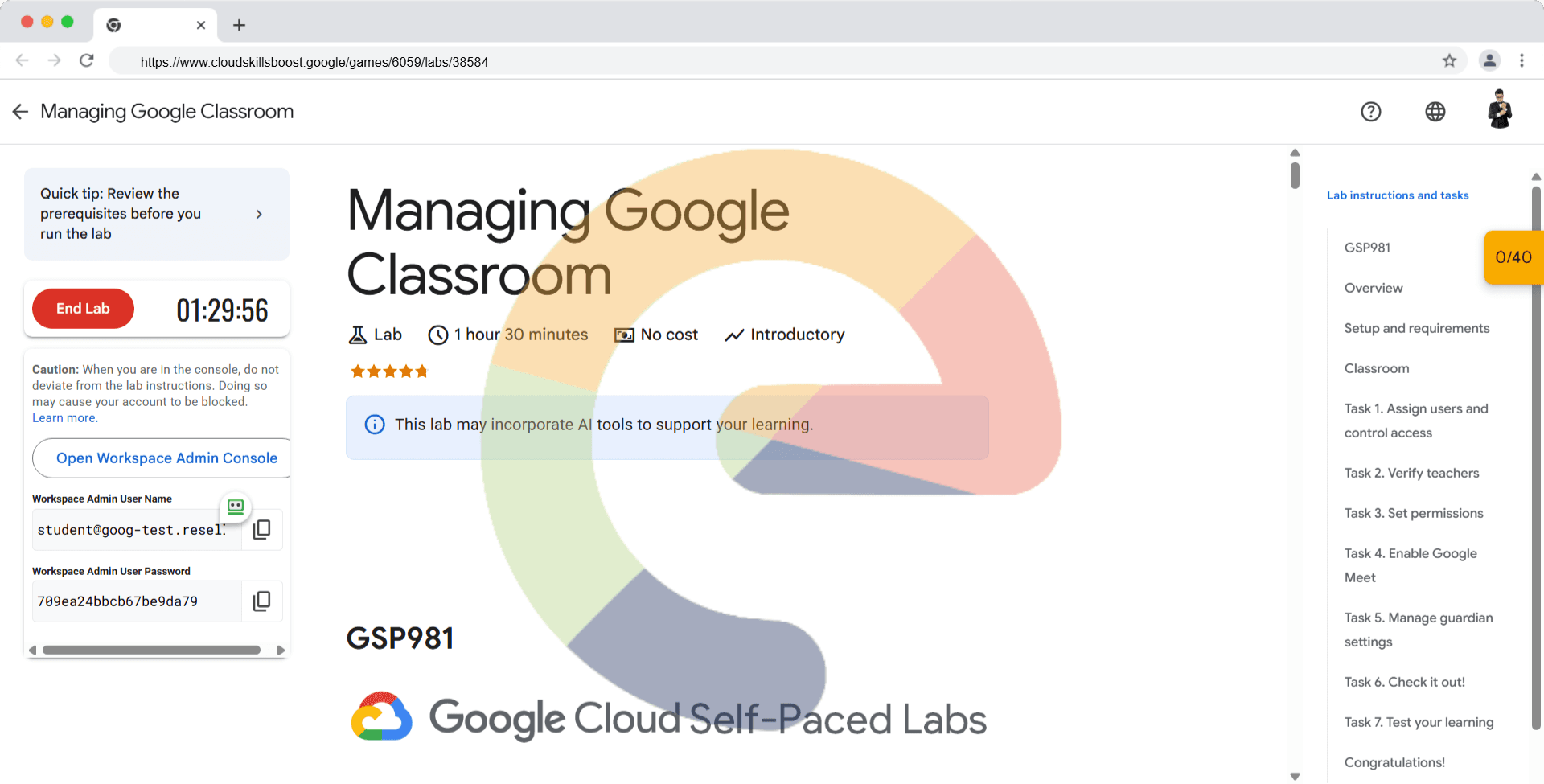 Managing Google Classroom - GSP981