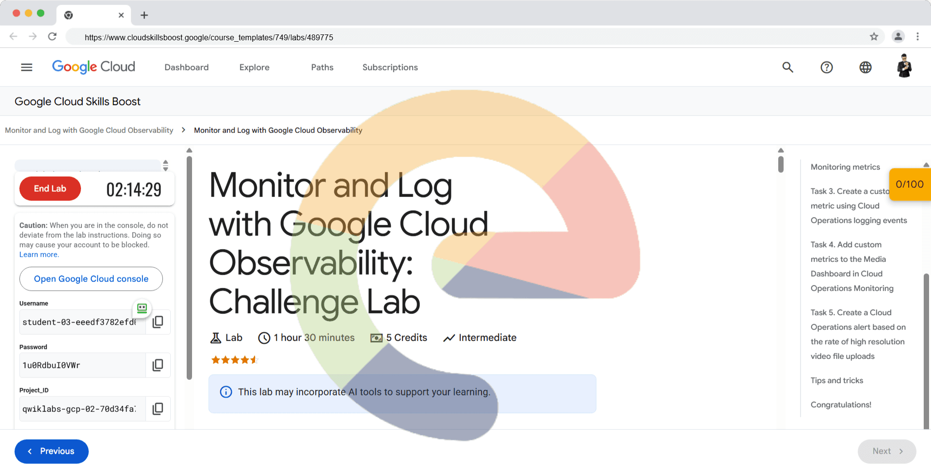 Monitor and Log with Google Cloud Observability: Challenge Lab - GSP338
