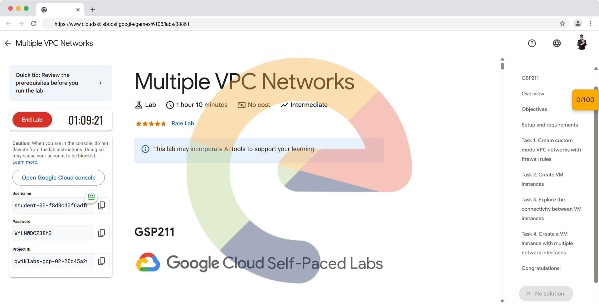 Multiple VPC Networks - GSP211